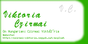 viktoria czirmai business card